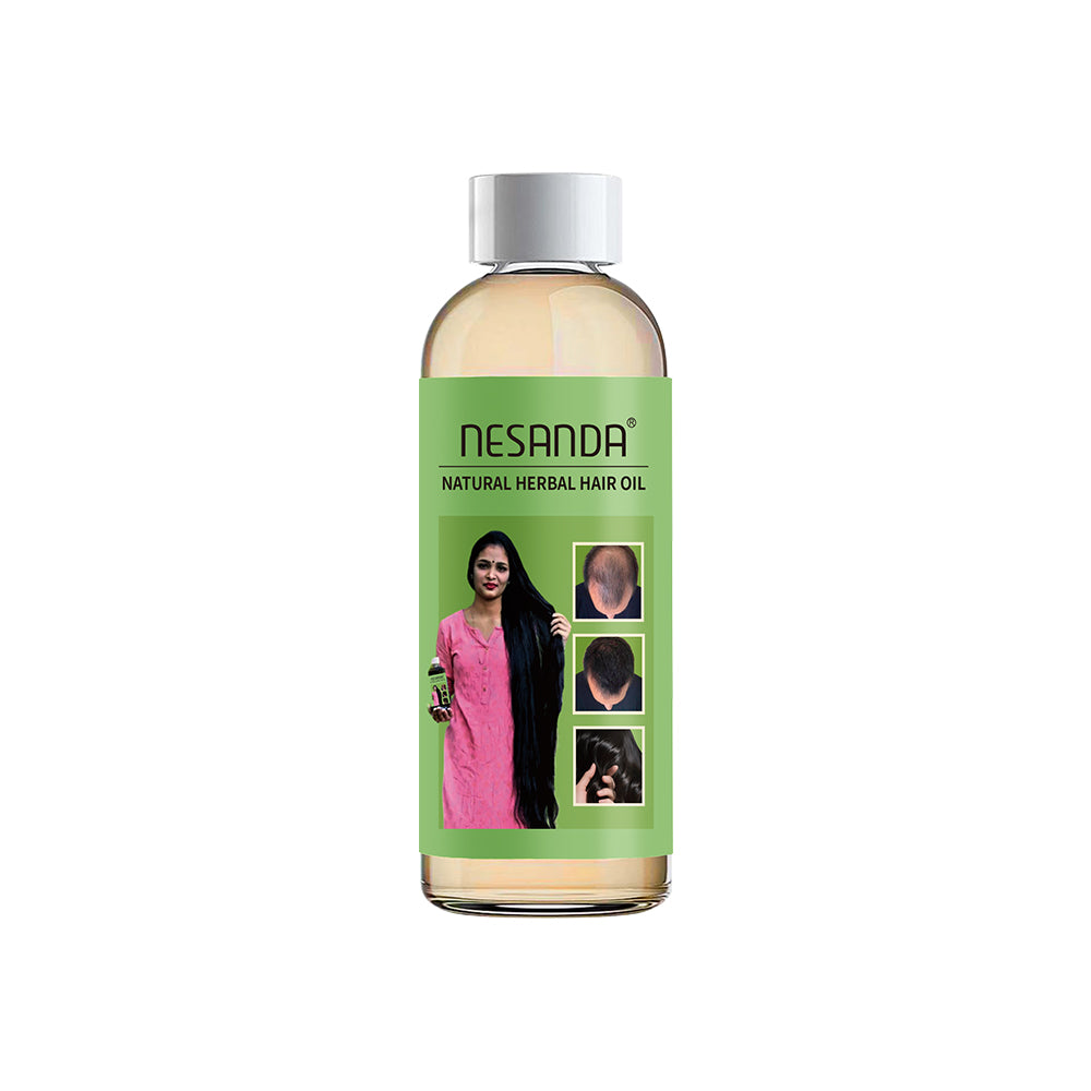 Natural Herbal Hair Oil – Nourishing Hair & Scalp Care with Rosemary, Ginger & Coconut Oil