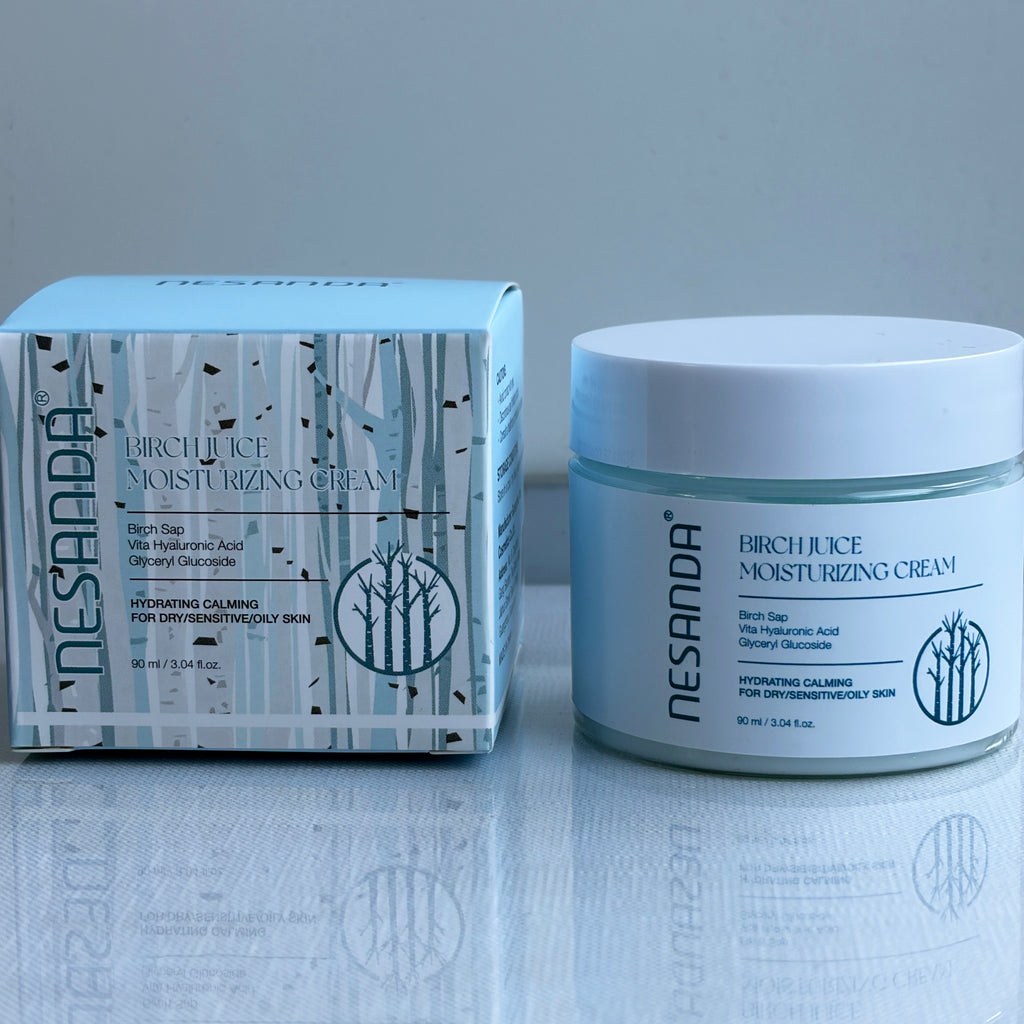 Birch Sap Hydrating Face Cream with Hyaluronic Acid – Daily Moisturizer for Dry & Sensitive Skin