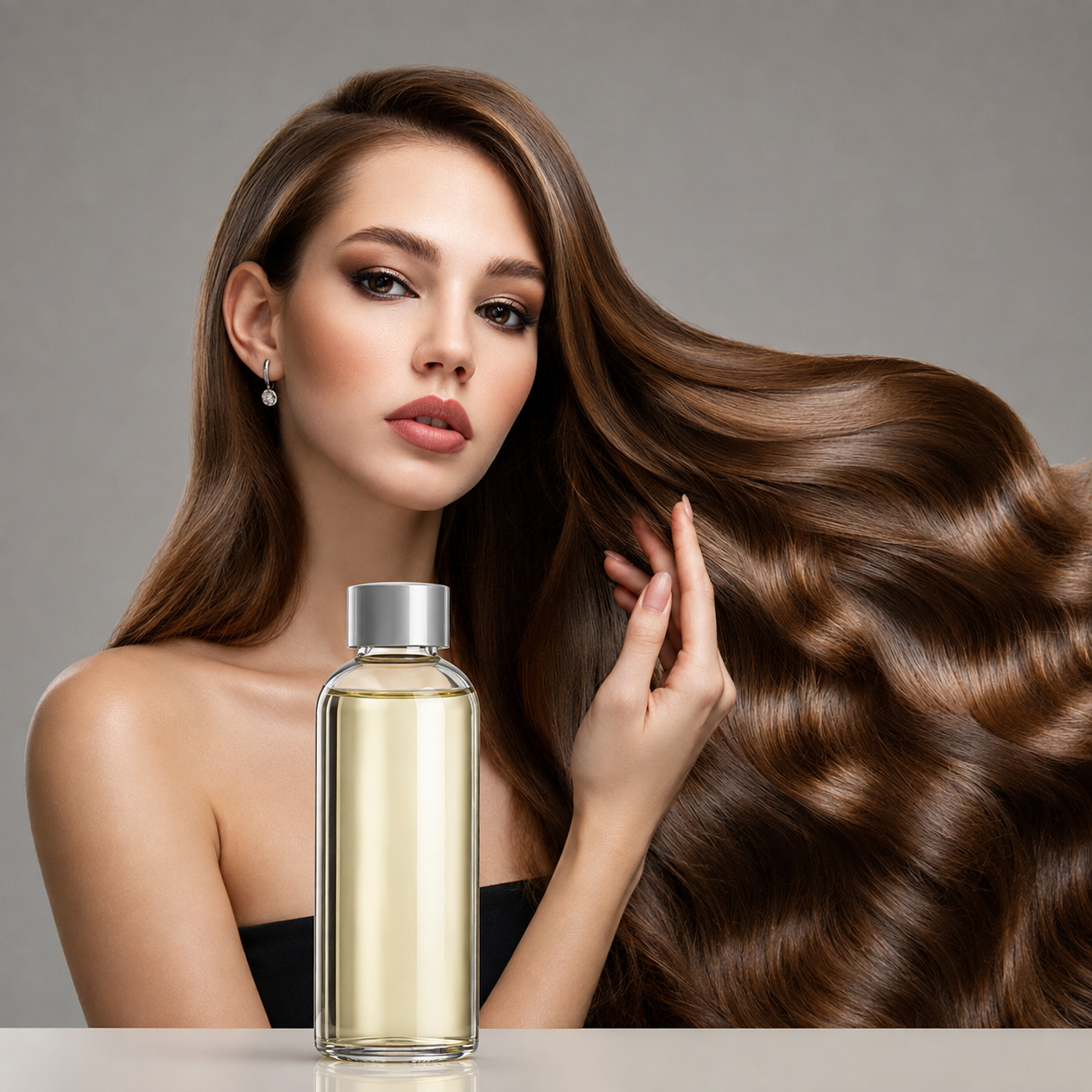 Natural Herbal Hair Oil – Nourishing Hair & Scalp Care with Rosemary, Ginger & Coconut Oil