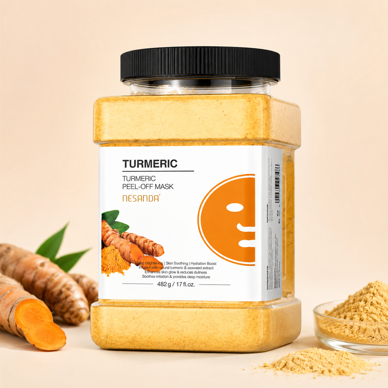Turmeric Peel-Off Face Mask – Hydrating & Soothing Facial Mask