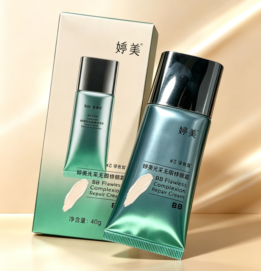 Flawless Glow BB Cream – Hydrating Skin Tint with Natural Coverage & Pore-Blurring Finish