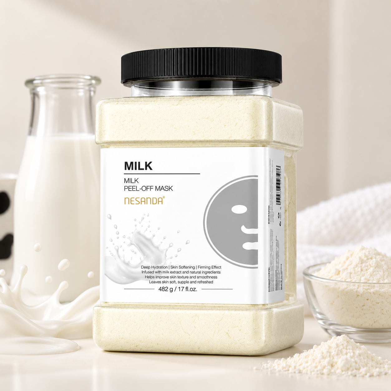 Milk Peel-Off Face Mask – Hydrating & Softening Facial Mask