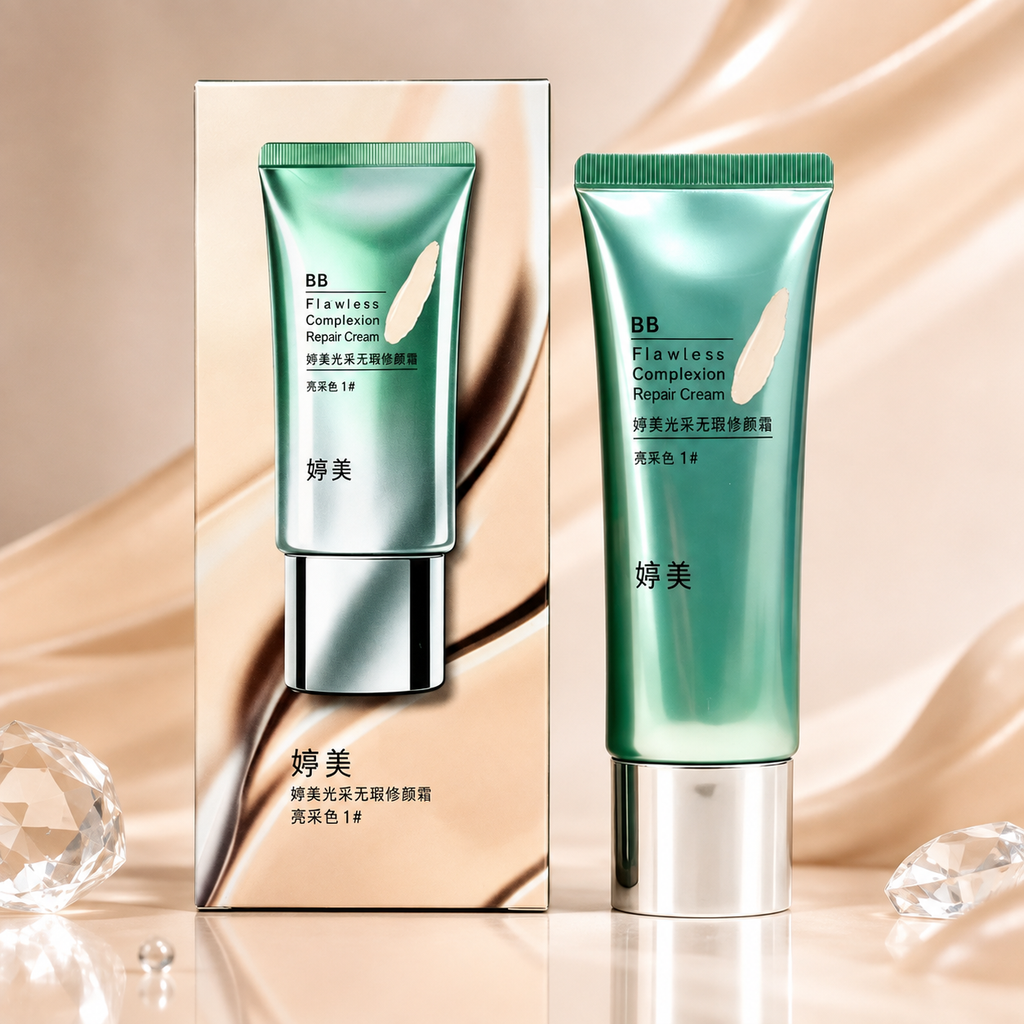 Flawless Glow BB Cream – Hydrating Skin Tint with Natural Coverage & Pore-Blurring Finish