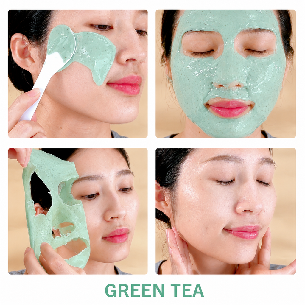 Green Tea Peel-Off Face Mask – Refreshing & Hydrating Facial Mask