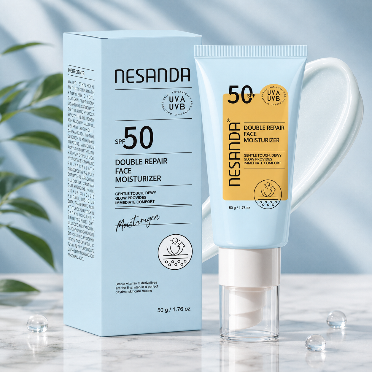Double Moisture Face Cream – Hydrating Daily Moisturizer for Soft, Smooth & Dewy-Looking Skin